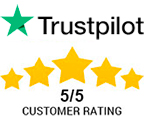 Trustpilot Customer Rating 5/5